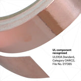 3M 1181-1X18YD EMI Copper Foil Shielding Tape, Copper, Conductive Acrylic, 1 in x 18 yd (7000132169) (9 Pack) - 5