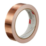 3M 1181-1X18YD EMI Copper Foil Shielding Tape, Copper, Conductive Acrylic, 1 in x 18 yd (7000132169) (9 Pack) - 6