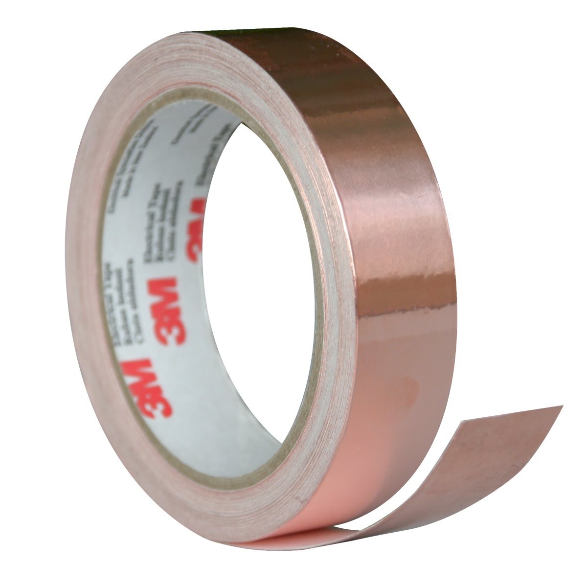 3M 1181-1X18YD EMI Copper Foil Shielding Tape, Copper, Conductive Acrylic, 1 in x 18 yd (7000132169) (9 Pack) - 10