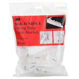 3M SIFS-1 Furring Strip Cable Stacker, Electrical Wire Spacer and Support, White (7000132474) (250 Pack) - 6