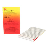 3M ScotchCode Pre-Printed Wire Marker Book, T1-T3, Black on White, 1.37 in x 0.22 in (SPB-01) (7000132478) (5 Pack)