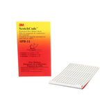 3M SPB-11 ScotchCode Pre-Printed Wire Marker Book , black print on a white background highlights the characters (7000132484) (5 Pack) - 2