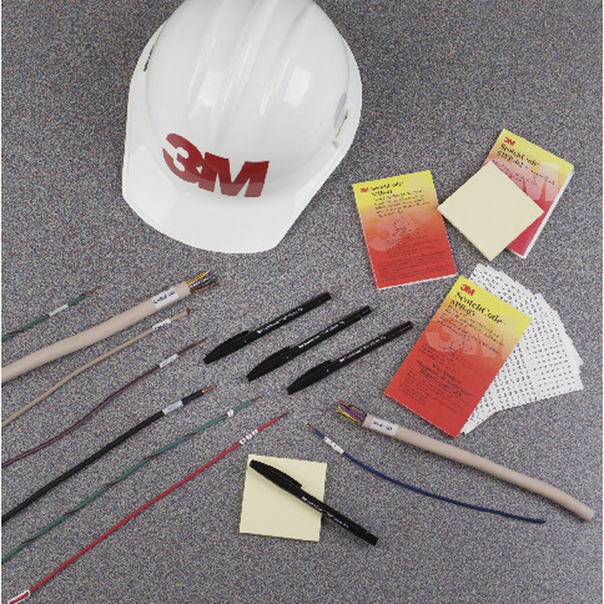 3M Pre-Printed Wire Marker Book, Black Print on White Background, Numbers 46-90 (SPB-14) (7000132487) (5 Pack) - 6