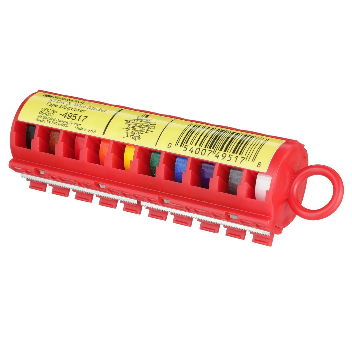 3M STD-CX Wire Marker Tape Dispenser with Tape, compact design for easy handling (7000132529) (10 Pack) - 2