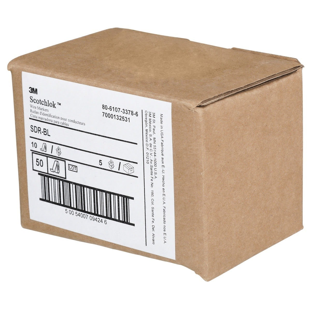 3M SDR-BL ScotchCode Wire Marker Tape Refill, Blue (7000132531) (10 Pack) - 5