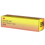 3M SDR-BN Wire Marker Tape Refill Roll, Brown (7000132532) (10 Pack) - 4