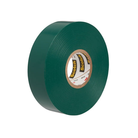 3M 35-1/2X20FT-GN Scotch Vinyl Color Coding Electrical Tape 35, Green, 1/2 in x 20 ft, 7 mil, Flame Retardant, UL Listed, CSA Certified (7000132639) (10 Pack)