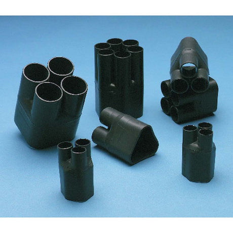 3M 7000132649 Heat Shrinkable Cable Breakout Boot HDBB-505-1-250: black, 5-way outlet, bag