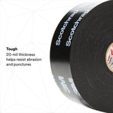 3M 51P-2X100FT Vinyl Corrosion Protection Tape 51, Printed, Black, 20 mil, 2 in x 100 ft (7000132743) (12 Pack) - 2