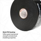 3M 51P-2X100FT Vinyl Corrosion Protection Tape 51, Printed, Black, 20 mil, 2 in x 100 ft (7000132743) (12 Pack) - 5