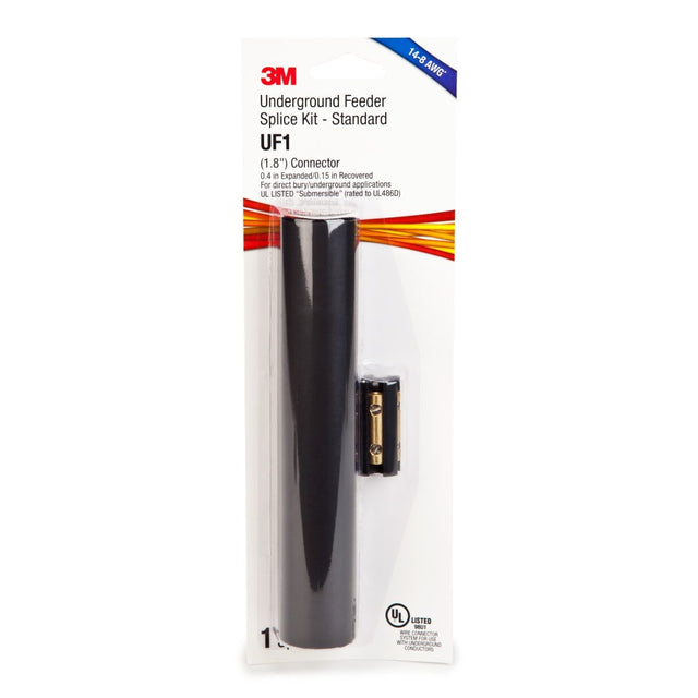3M Splice Kit UF1 Standard, 1.8 in Connector, 8.0 in Heat Shrink Tube (UF1-SPLICE KIT) (7000132746) (6 Pack)