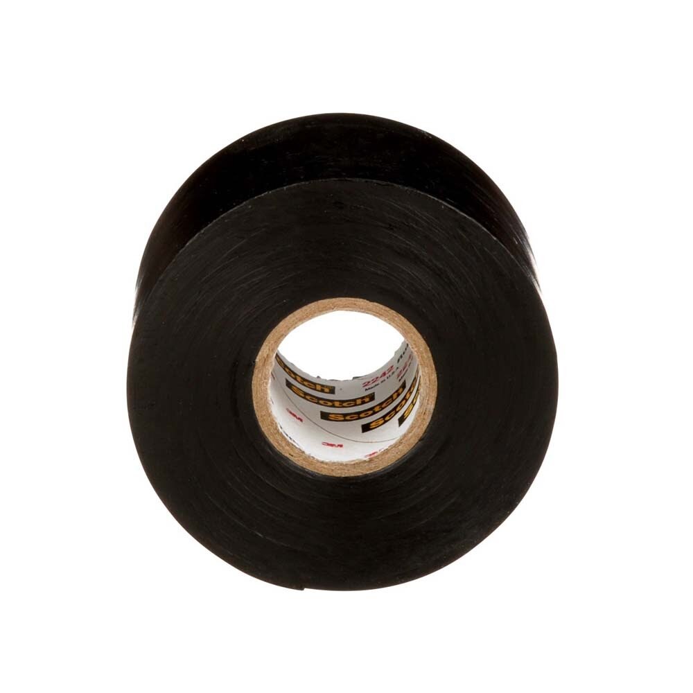 3M 7000132759 Linerless Electrical Rubber Tape 2242, Black, General Purpose Self-Fusing Insulating Tape - 6
