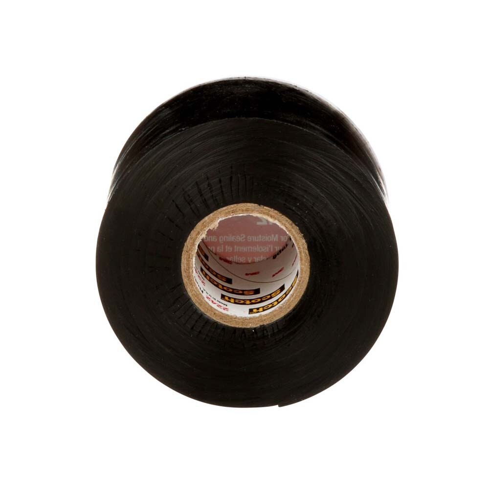 3M 2242-2X15FT Linerless Electrical Rubber Tape 2242, Black, General Purpose Self-Fusing Insulating Tape (7000132759) - 7