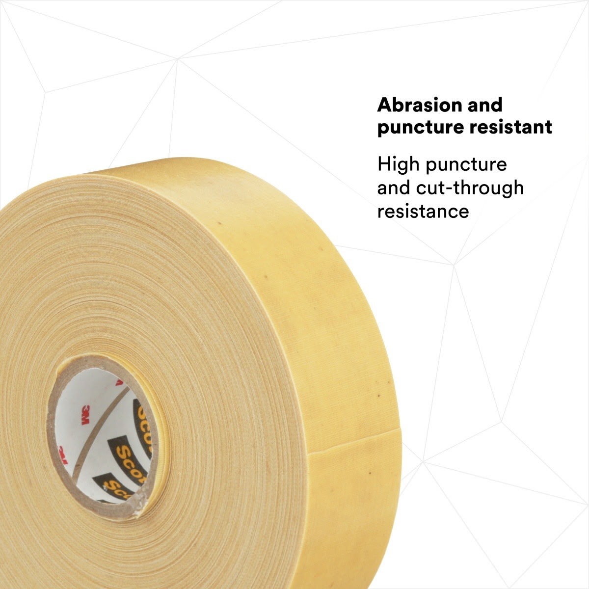 3M 2520 Scotch Varnished Cambric Tape, 3/4 in x 36 yd, Yellow (7000132815) (48 Pack) - 3