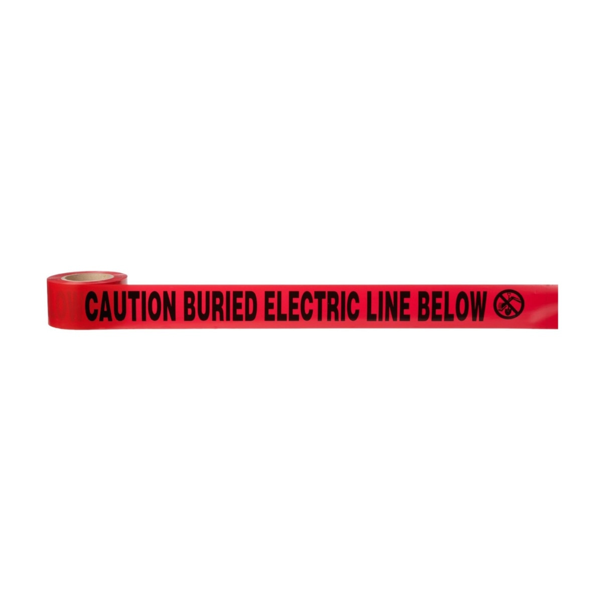 3M 303-R-3X300FT Scotch Buried Barricade Tape 303, CAUTION BURIED ELECTRIC LINE BELOW, Red, 3 in x 300 ft (7000132915) (16 Pack) - 2
