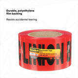 3M 303-R-3X300FT Scotch Buried Barricade Tape 303, CAUTION BURIED ELECTRIC LINE BELOW, Red, 3 in x 300 ft (7000132915) (16 Pack) - 4