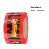 3M 303-R-3X300FT Scotch Buried Barricade Tape 303, CAUTION BURIED ELECTRIC LINE BELOW, Red, 3 in x 300 ft (7000132915) (16 Pack) - 6