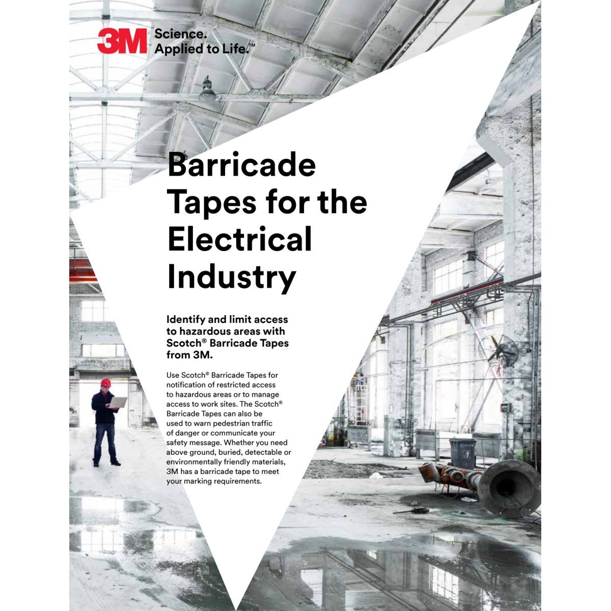 3M 303-R-3X300FT Scotch Buried Barricade Tape 303, CAUTION BURIED ELECTRIC LINE BELOW, Red, 3 in x 300 ft (7000132915) (16 Pack) - 9