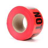 3M 362-R-3X1000FT Scotch Barricade Tape 362, DANGER DO NOT ENTER, 3 in x 1000 ft, Red (7000133181) (8 Pack)