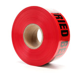 3M 363-R-3X1000FT Scotch Buried Barricade Tape, Caution High Voltage Cable Buried Below, Red, 3 in x 1000 ft (7000133183) (8 Pack)