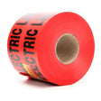 3M 368-R-6X1000FT Scotch Buried Barricade Tape CAUTION BURIED ELECTRIC LINE BELOW Red 6 in x 1000 ft (7000133186) (4 Pack)