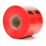 3M 368-R-6X1000FT Scotch Buried Barricade Tape CAUTION BURIED ELECTRIC LINE BELOW Red 6 in x 1000 ft (7000133186) (4 Pack) - 7