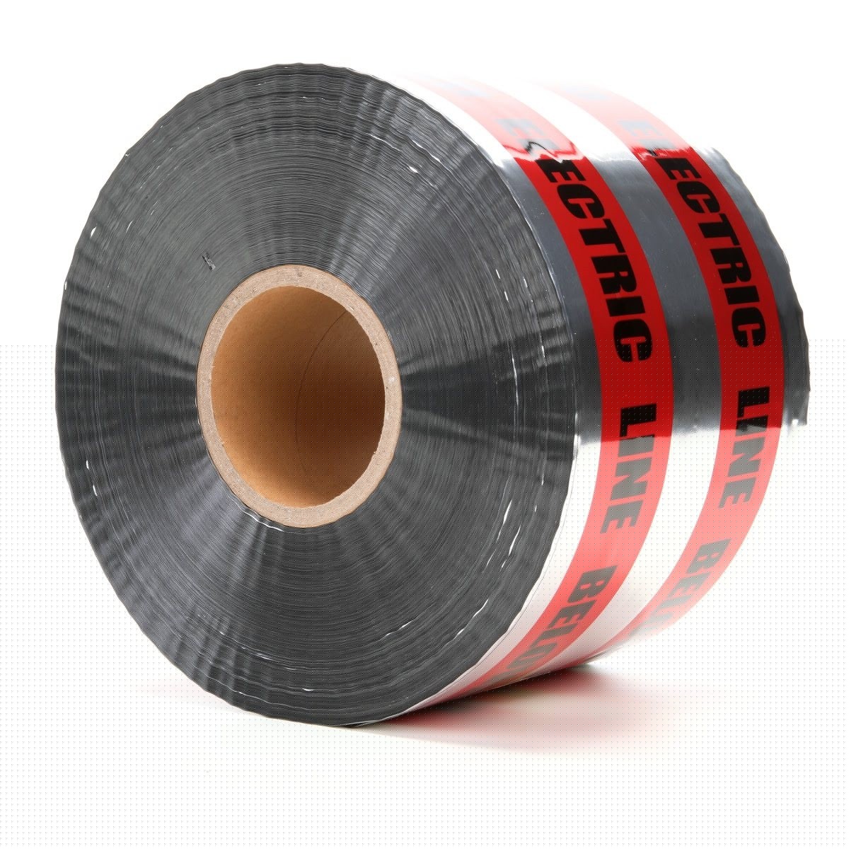 3M 408-R-6X1000FT Scotch Detectable Buried Barricade Tape CAUTION BURIED ELECTRIC LINE BELOW 6 in x 1000 ft Red (7000133192) (4 Pack) - 2