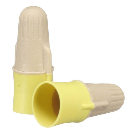 3M 7000133223 Performance Plus Wire Connector, TY+JUG, Tan/Yellow, Flexible Steel Spring Connectors, Twist On, CSA Certified, UL Listed, Jug, 22-12 AWG (500 Pack)