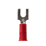 3M MV18-6FBX Block Fork Vinyl Insulated Terminals, Red, 22-18 AWG, Stud Size 6, 100 per bottle, Suitable for use in a Terminal Block (7000133322) (500 Pack)