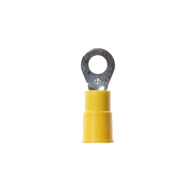 3M MV10-10RX Ring Vinyl Insulated Brazed Seam Ring Tongue Terminal, Yellow, 12 AWG to 10 AWG, 50 per Bottle (7000133338) (500 Pack)