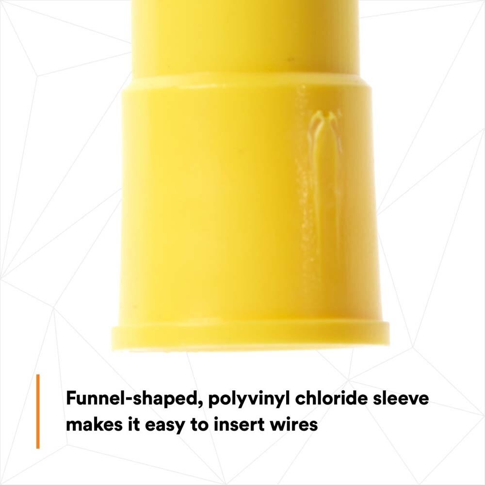 3M MV10-10FBX C3SD Scotchlok Block Fork , 12-10 AWG Yellow, Corrosion-Resistant, Vinyl Insulated Terminals, Bottle (7000133343) (50 Pack) - 3