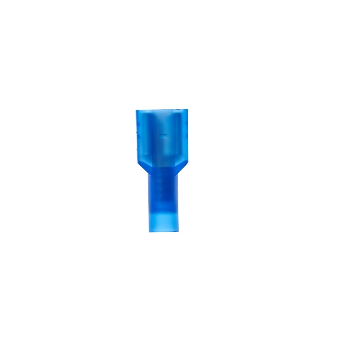3M MNU14-250DFIX Female Disconnect Terminal, Nylon Insulated, Blue, 16-14 AWG, 1/4 in Tab, 100 Per Bottle (7000133350)