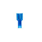 3M MNU14-250DFIX Female Disconnect Terminal, Nylon Insulated, Blue, 16-14 AWG, 1/4 in Tab, 100 Per Bottle (7000133350)