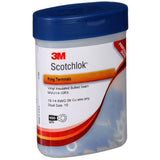 3M MVU14-10RX Ring Vinyl Insulated Ring Tongue Terminal, Standard Style, Tin Plated, Crimp Type, Blue, 16-14 AWG, Stud Size 10 (7000133366) - 7