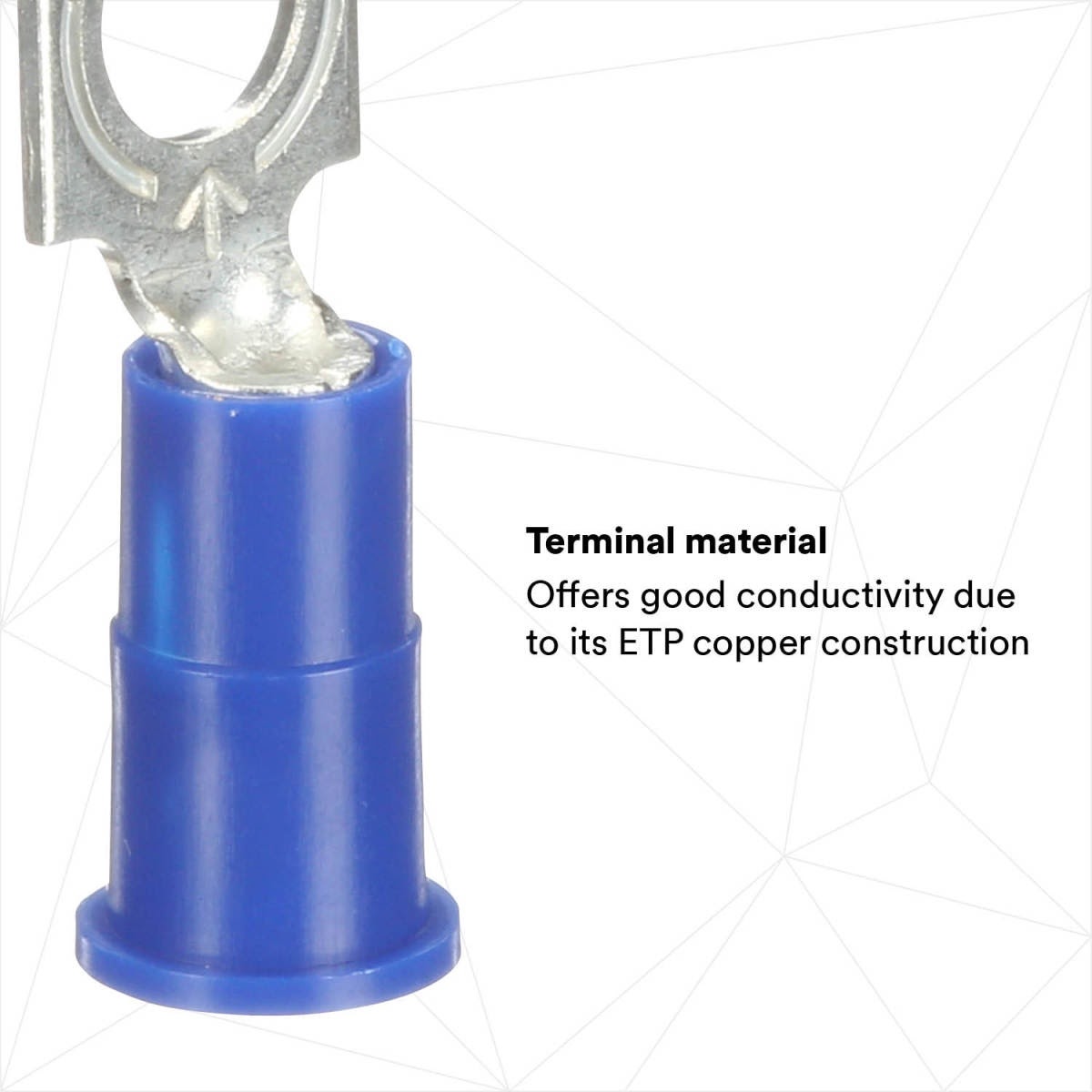 3M MV14-10FLX Scotchlok Locking Fork Vinyl Insulated, spring-like tongue firmly fits around the stud (7000133368) - 9