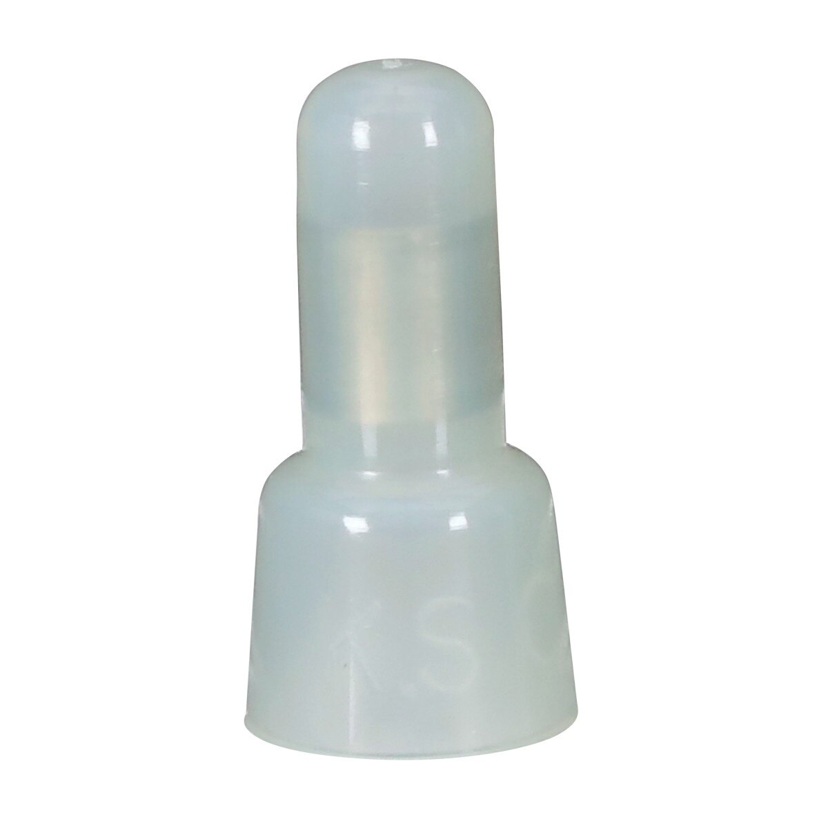 3M S-31-A Closed End Connector, Vinyl Insulated, Translucent White, 18-10 AWG, Built-in Wire Stop (7000133426) (500 Pack)