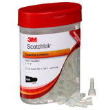 3M S-11-A Nylon Insulated Butted Seam Standard Closed End Connector, 22-16 AWG, Translucent White (7000133427) (100 Pack) - 7
