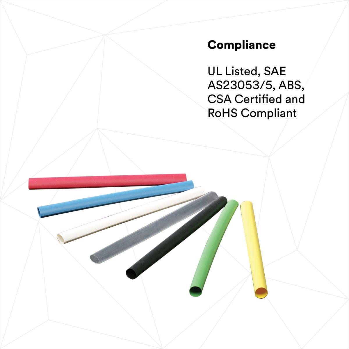 3M FP0.750WT48"H Heat Shrink Thin Wall Tubing FP-301 Polyolefin 3/4 in ID x 48 in White 2 to 1 600V (7000133566) (12 Pack) - 3