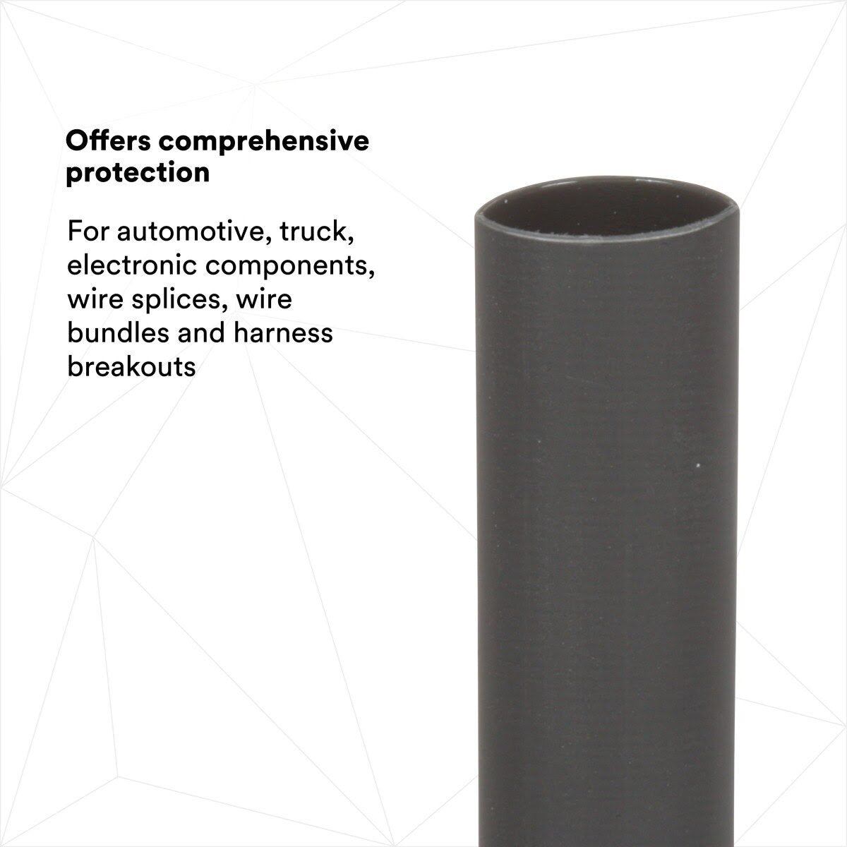 3M EPS-300 Thin-Wall Heat Shrink Tubing, Adhesive-Lined, 1/2-Black-48" (7000133583) (12 Pack) - 9
