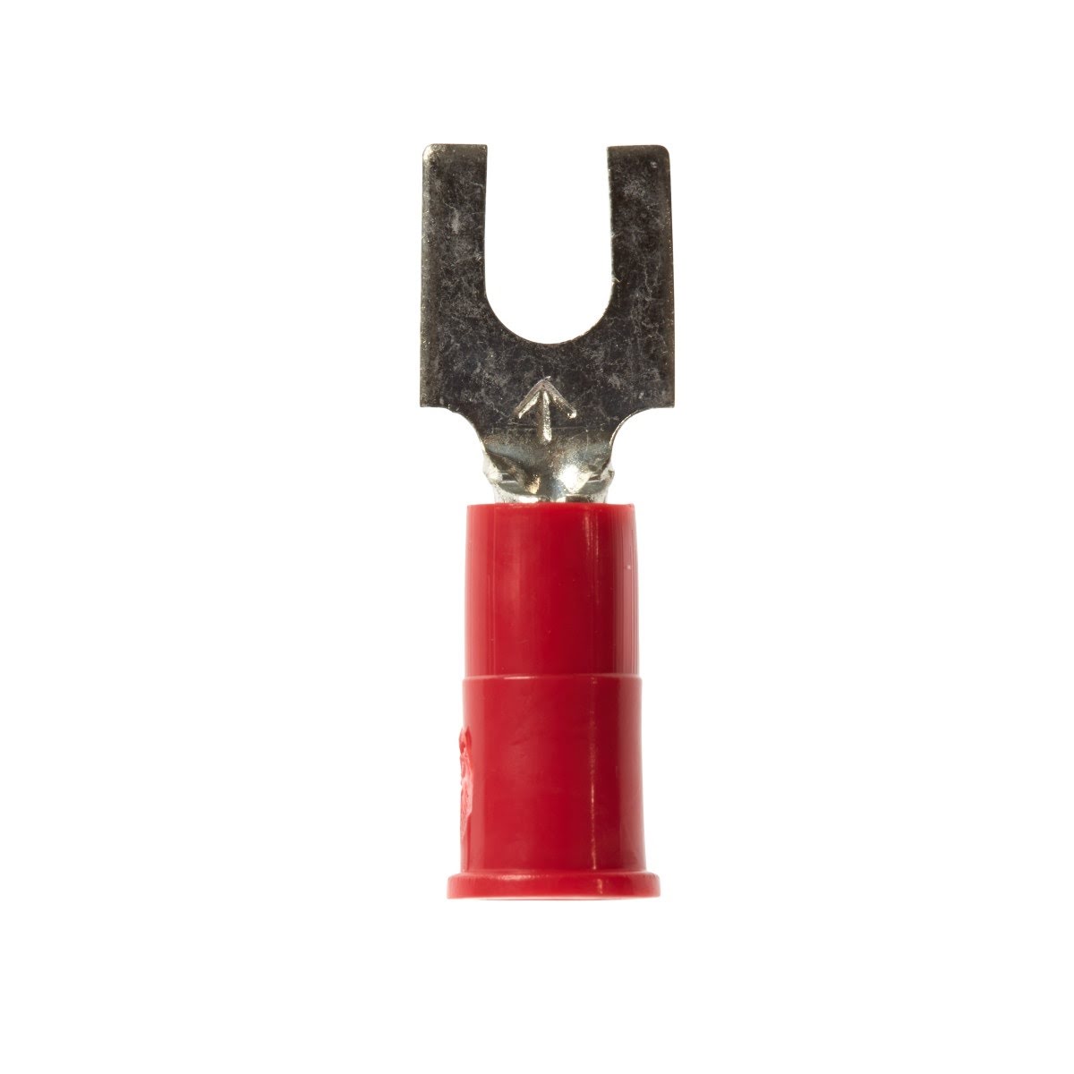 3M BFV18-8Q Highland Vinyl-Insulated Butted Seam Block Fork Terminal, 8 Stud, 22-18 AWG, Red (7000133653) (250 Pack)