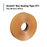 3M 371 Scotch Box Sealing Tape, Tan, 48 mm x 914 m (7000136745) (288 Pack) - 5