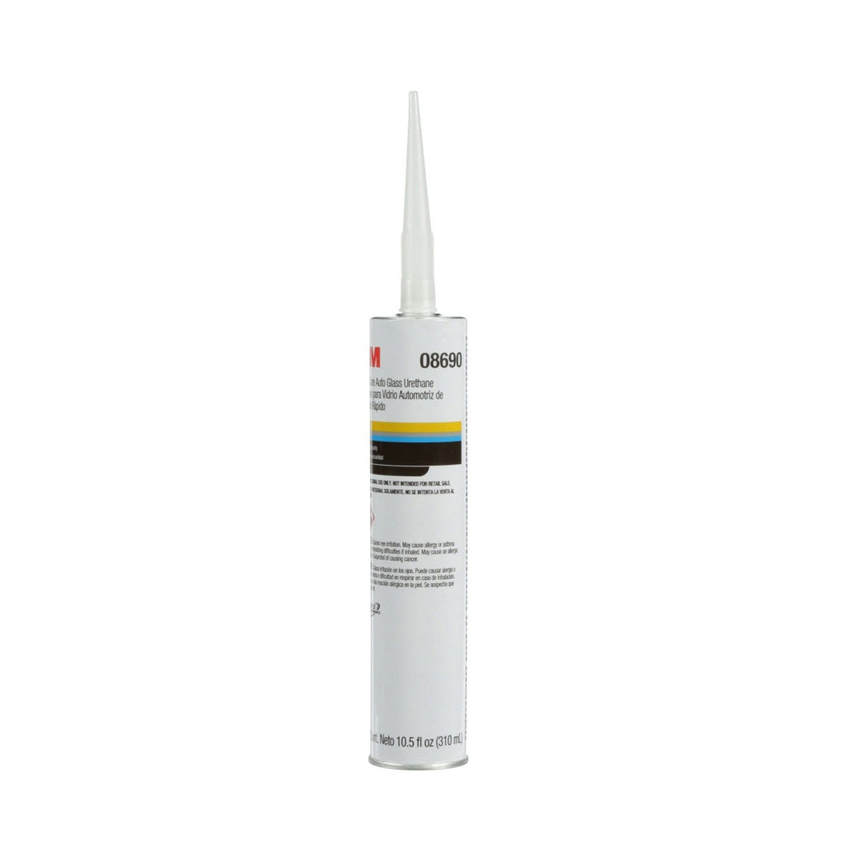 3M 08690 Fast Cure Auto Glass Urethane Polyurethane Adhesive, Black, 10.5 fl oz Cartridge (7000144585) (12 Pack) - 3