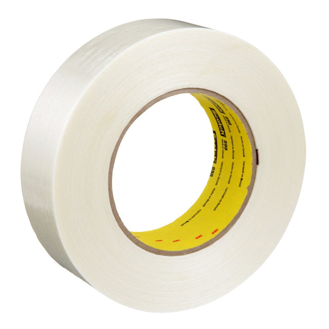 3M 898 Scotch Filament Tape, Clear, 36 mm x 55 m, 6.6 mil (7000144703) (24 Pack)