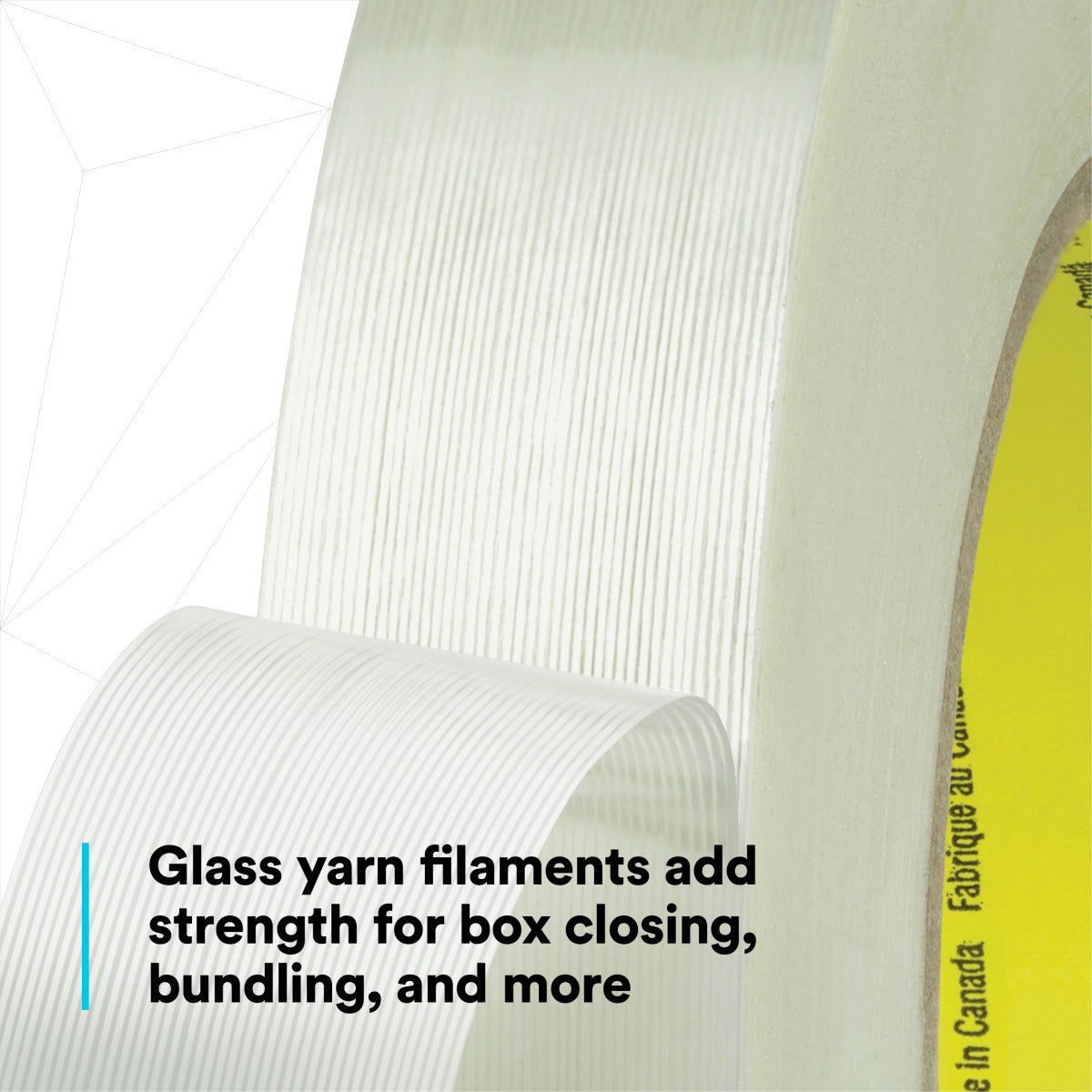 3M 898 Scotch Filament Tape, Clear, 36 mm x 55 m, 6.6 mil (7000144703) (24 Pack) - 8