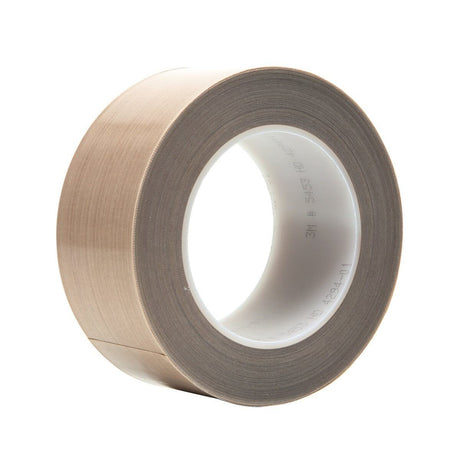 3M PTFE Glass Cloth Tape, Brown, 2 in x 36 yd, 8.2 mil, Boxed (5453) (7000144794) (6 Pack)