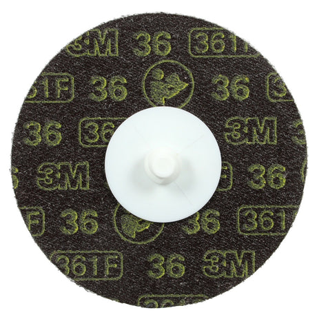 3M 361F Roloc Disc, 36 YF-weight, TR, 4 in, Die R400BB (7000148152) (100 Pack)