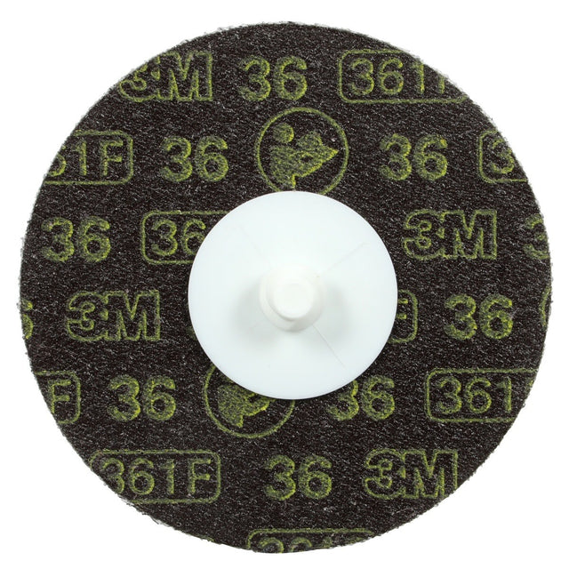 3M 361F Roloc Disc, 36 YF-weight, TR, 4 in, Die R400BB (7000148152) (100 Pack)