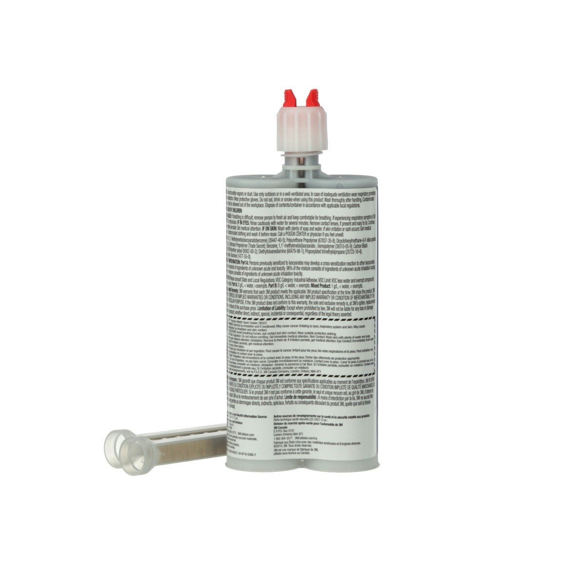 3M Factory-Match Seam Sealer, Two-Part Urethane, Medium/High Viscosity, Black, 200 mL/6.75 fl oz Cartridge (08323) (7000148202) (6 Pack) - 5