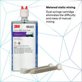 3M Factory-Match Seam Sealer, Two-Part Urethane, Medium/High Viscosity, Black, 200 mL/6.75 fl oz Cartridge (08323) (7000148202) (6 Pack) - 7