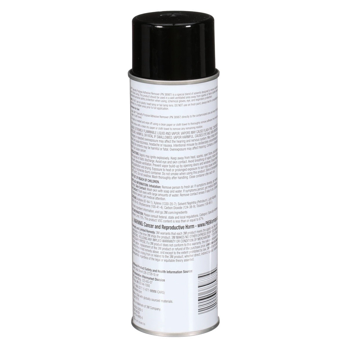 3M 38987 Specialty Adhesive Remover Aerosol, Solvent-Based, Transparent, 15 fl oz Can (7000148208) (6 Pack) - 4